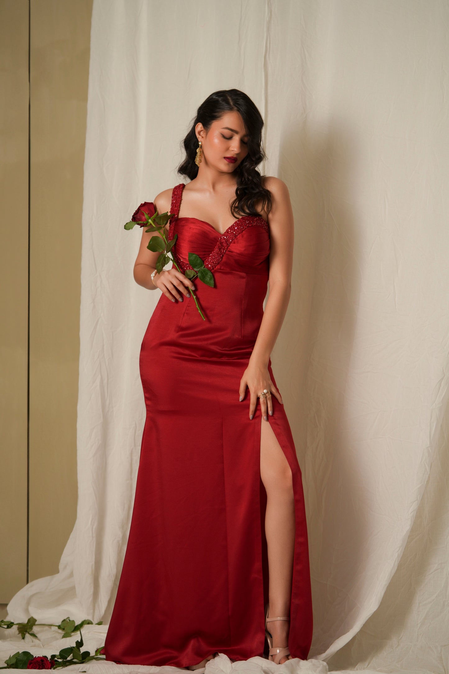Sangria Red Cocktail dress