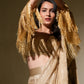 Champange Gold drape saree