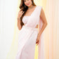 Soft Pink pearl drape saree