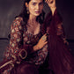 Elephant Print Marsala Colour Sharara Set