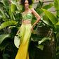 Sunshine Yellow Ombre Top with Wide Leg Trousers