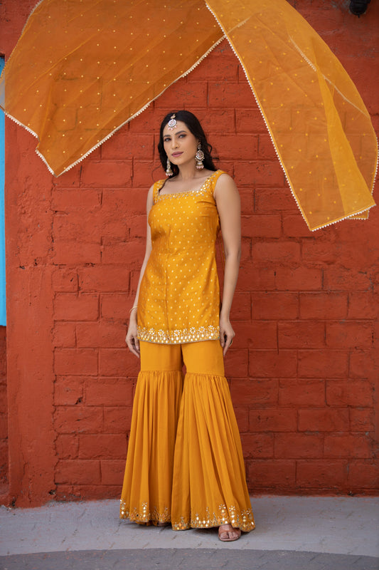 Mustard garara set