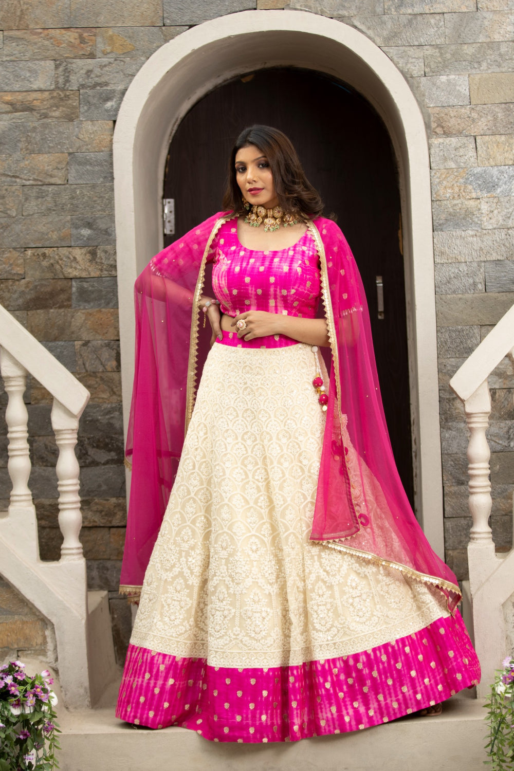 40 Elegant Half Saree Lehenga Designs For The South Indian Brides! | Golden  blouse designs, Half saree designs, Unique blouse designs